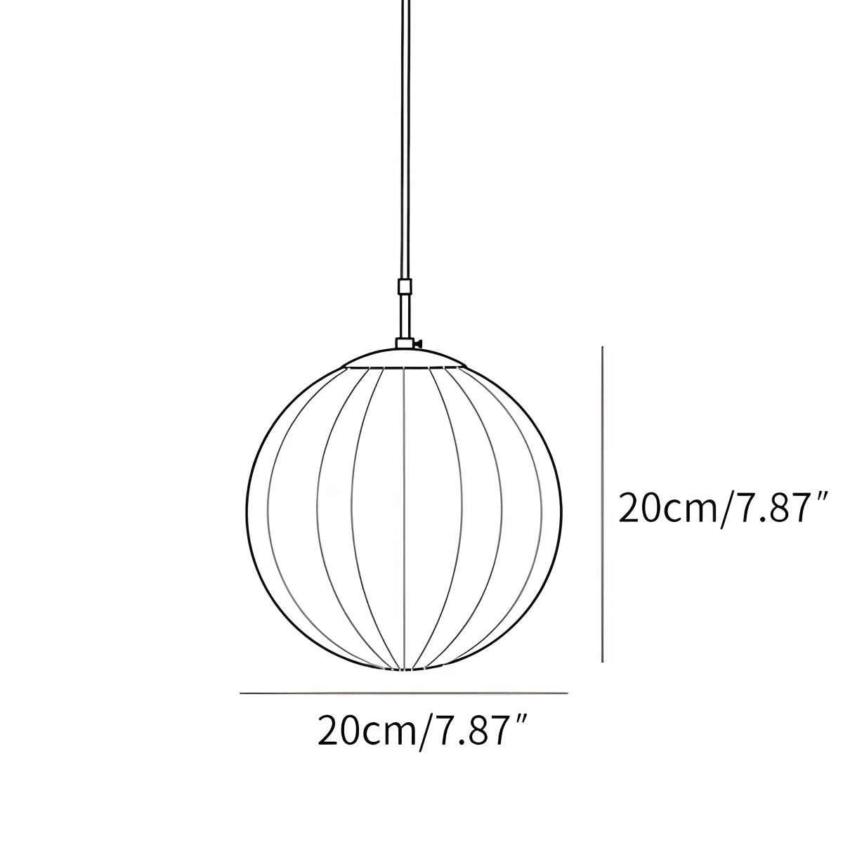 Modern Nordic Glass Ball Pendant Light with Water Pattern Design