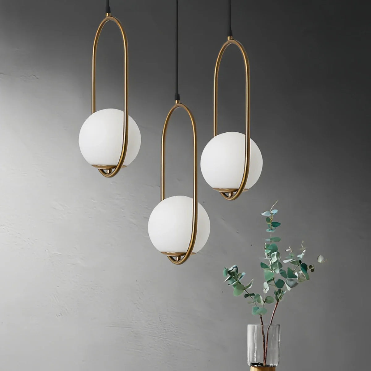 Modern Minimalist Pendant Light with Brushed Metal Finish