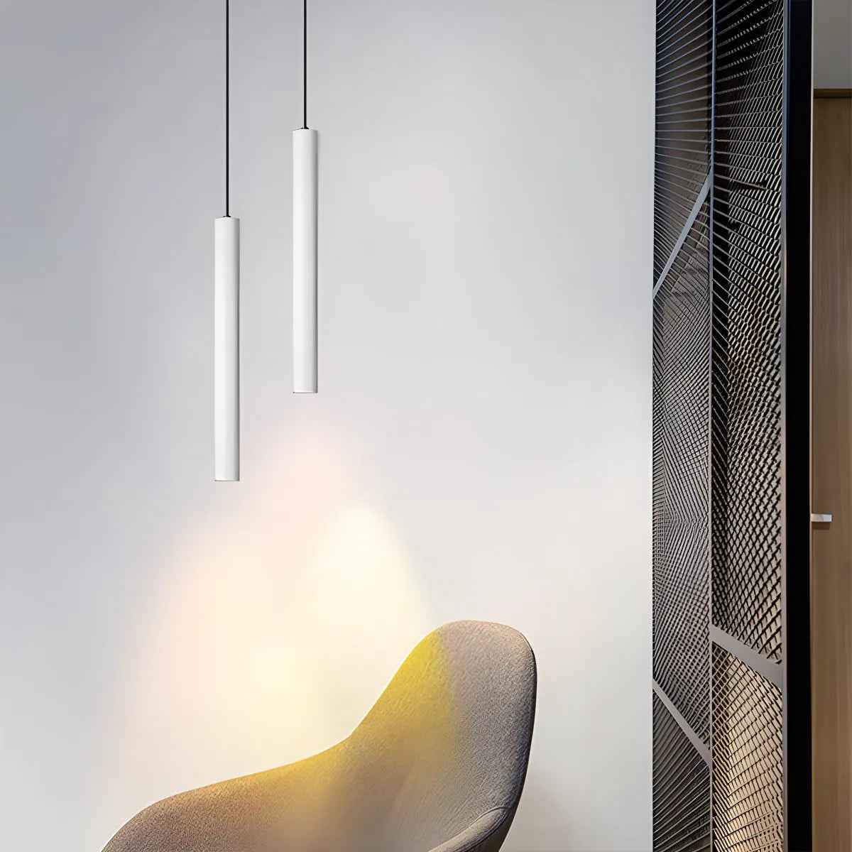 Modern LED Pendant Light with Sleek Tube Design for Contemporary Spaces