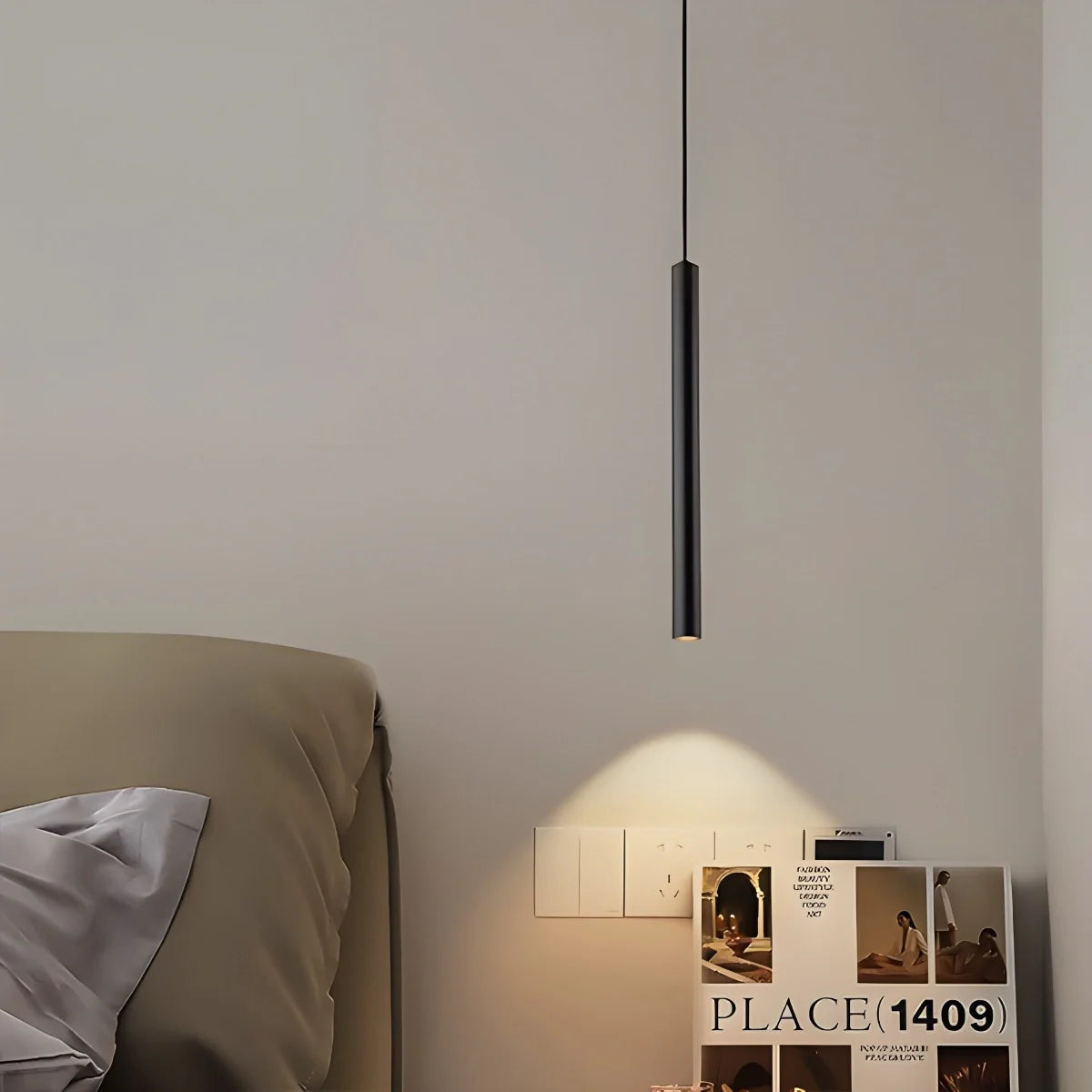 Modern LED Pendant Light with Sleek Tube Design for Contemporary Spaces