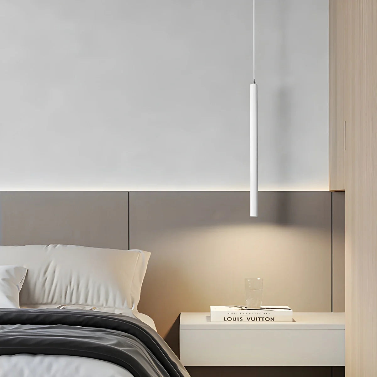 Modern LED Pendant Light with Sleek Tube Design for Contemporary Spaces