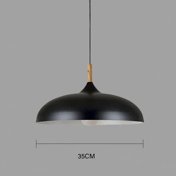 Modern Oak Wood Pendant Light with Nordic Minimalist Design