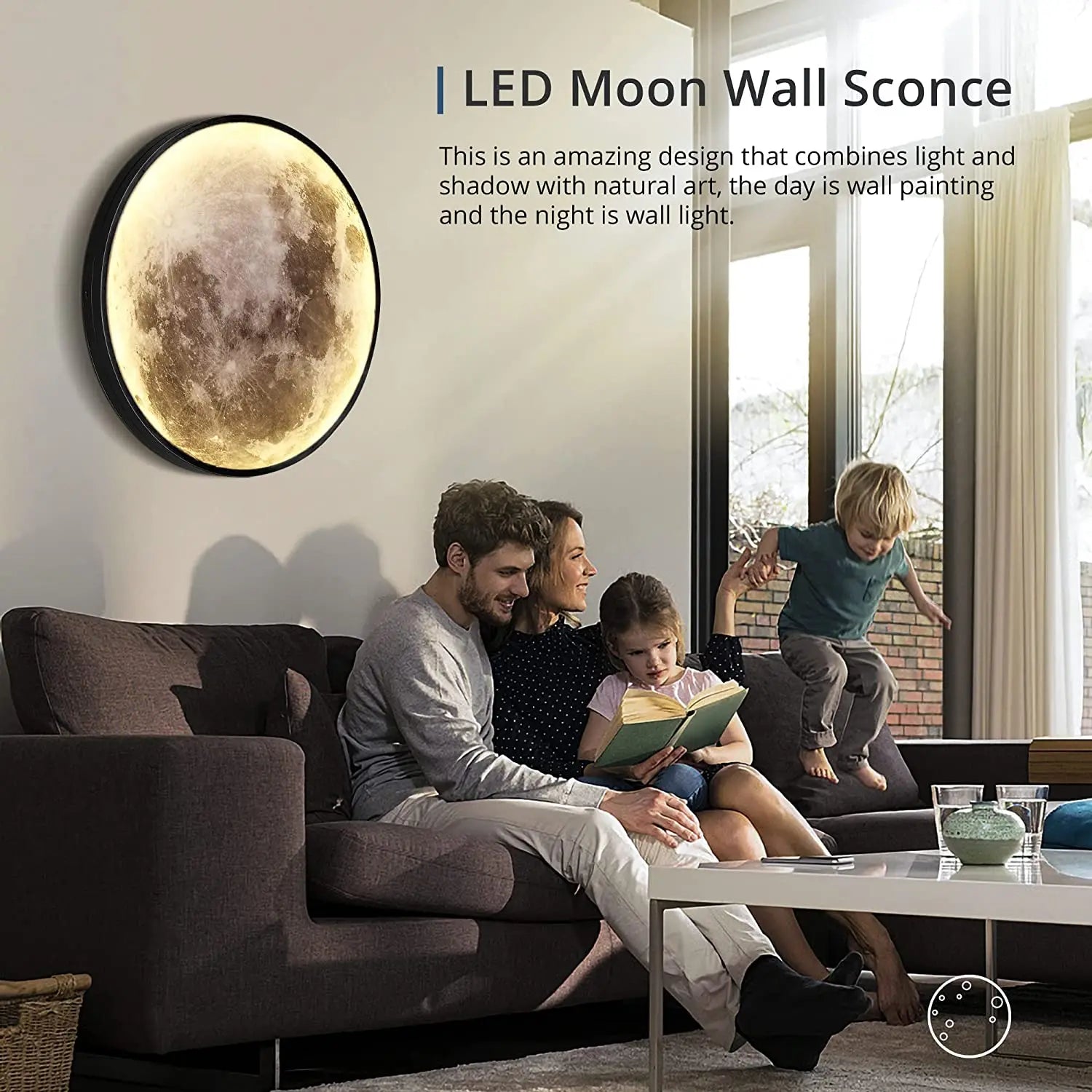 LED Moon Wall Lamp