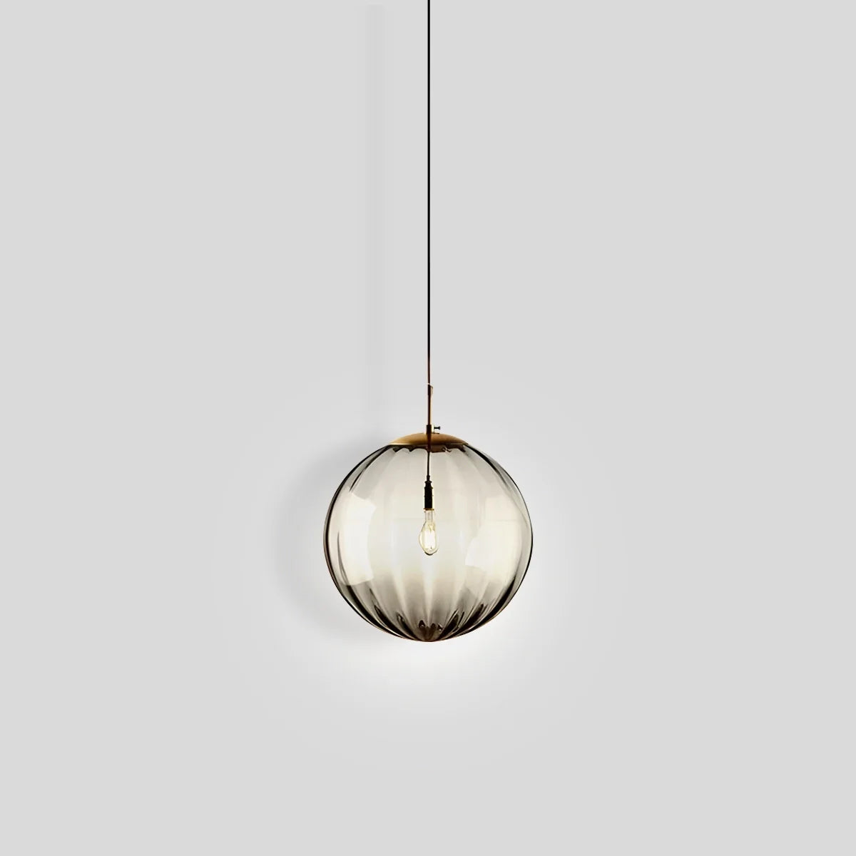 Modern Nordic Glass Ball Pendant Light with Water Pattern Design