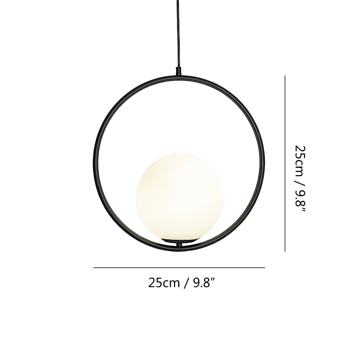 Modern Minimalist Pendant Light with Brushed Metal Finish