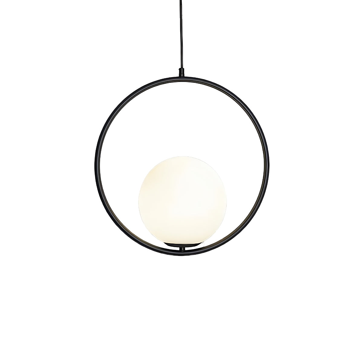 Modern Minimalist Pendant Light with Brushed Metal Finish