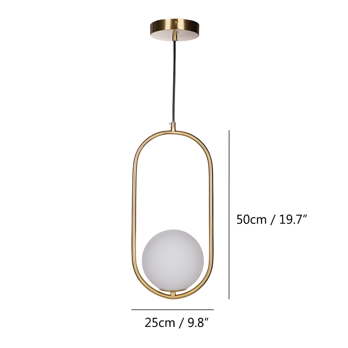 Modern Minimalist Pendant Light with Brushed Metal Finish