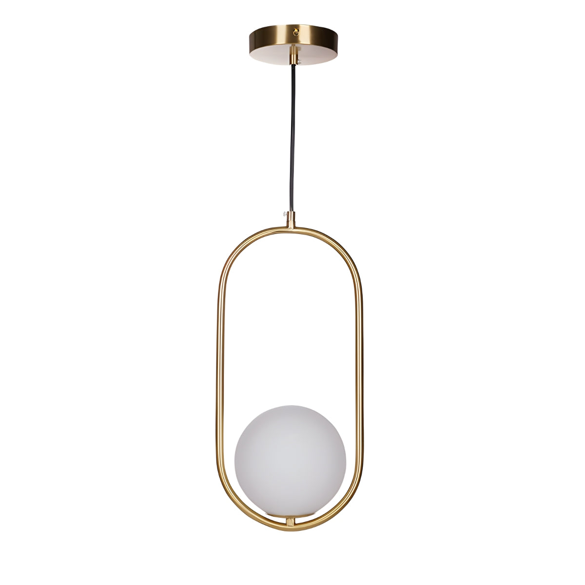 Modern Minimalist Pendant Light with Brushed Metal Finish