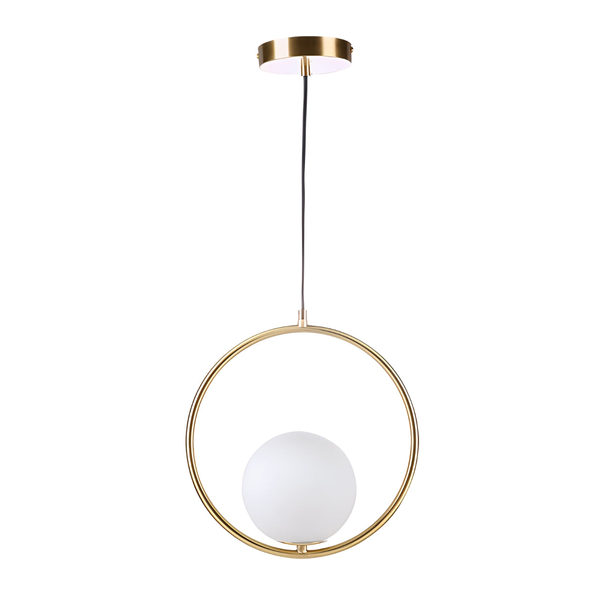 Modern Minimalist Pendant Light with Brushed Metal Finish