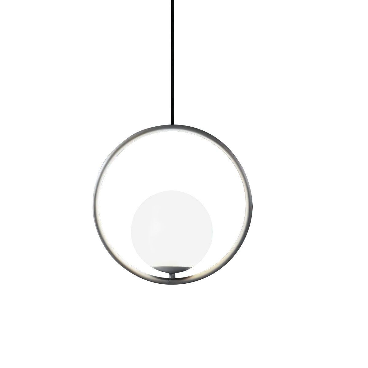 Modern Minimalist Pendant Light with Brushed Metal Finish